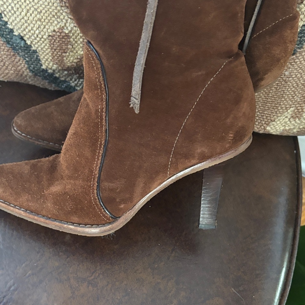 COACH Brown Suede Boots - Picture 6 of 15